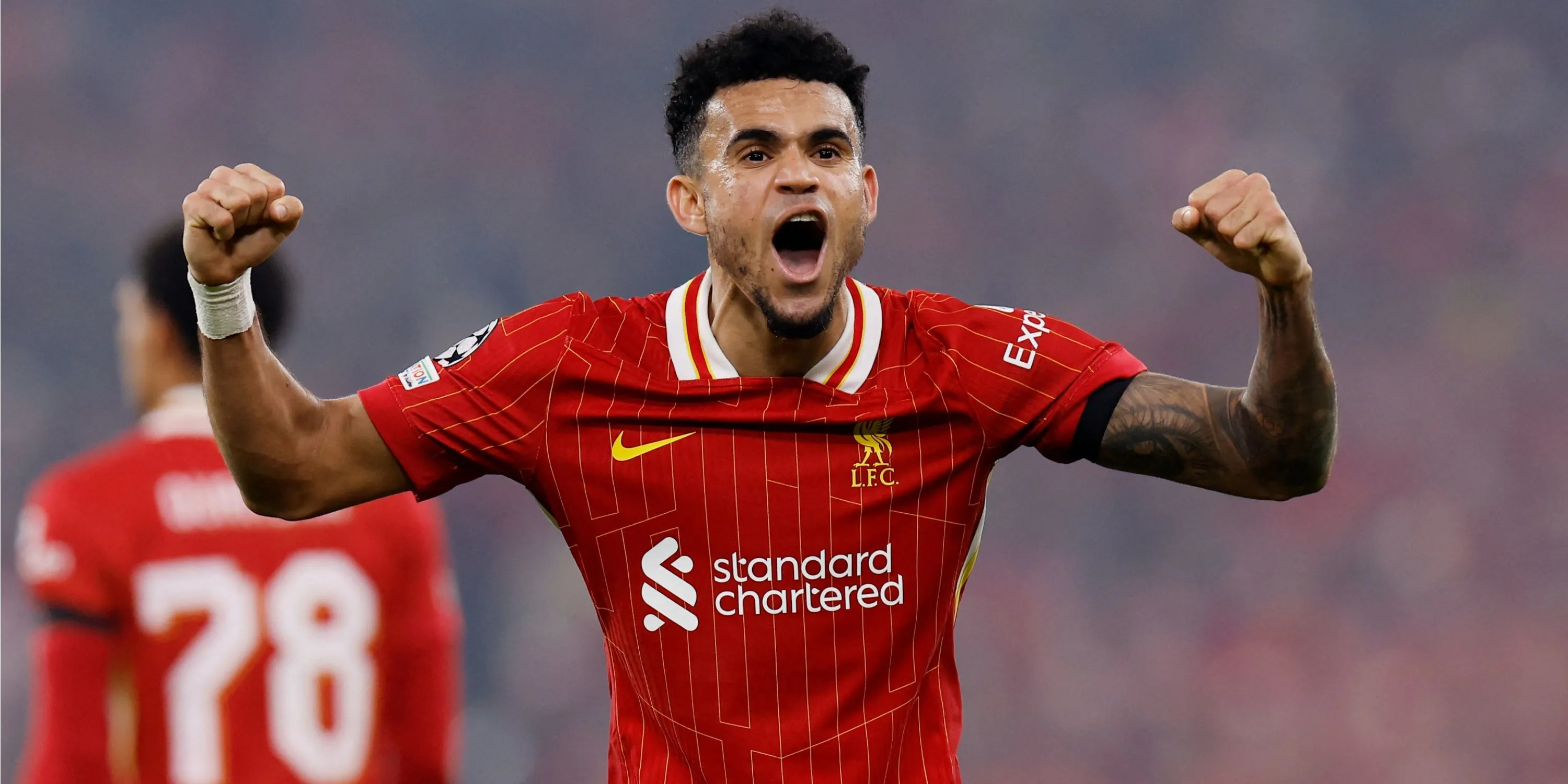 Luis Diaz trong màu áo Liverpool chuẩn bị cho cuộc đàm phán hợp đồng