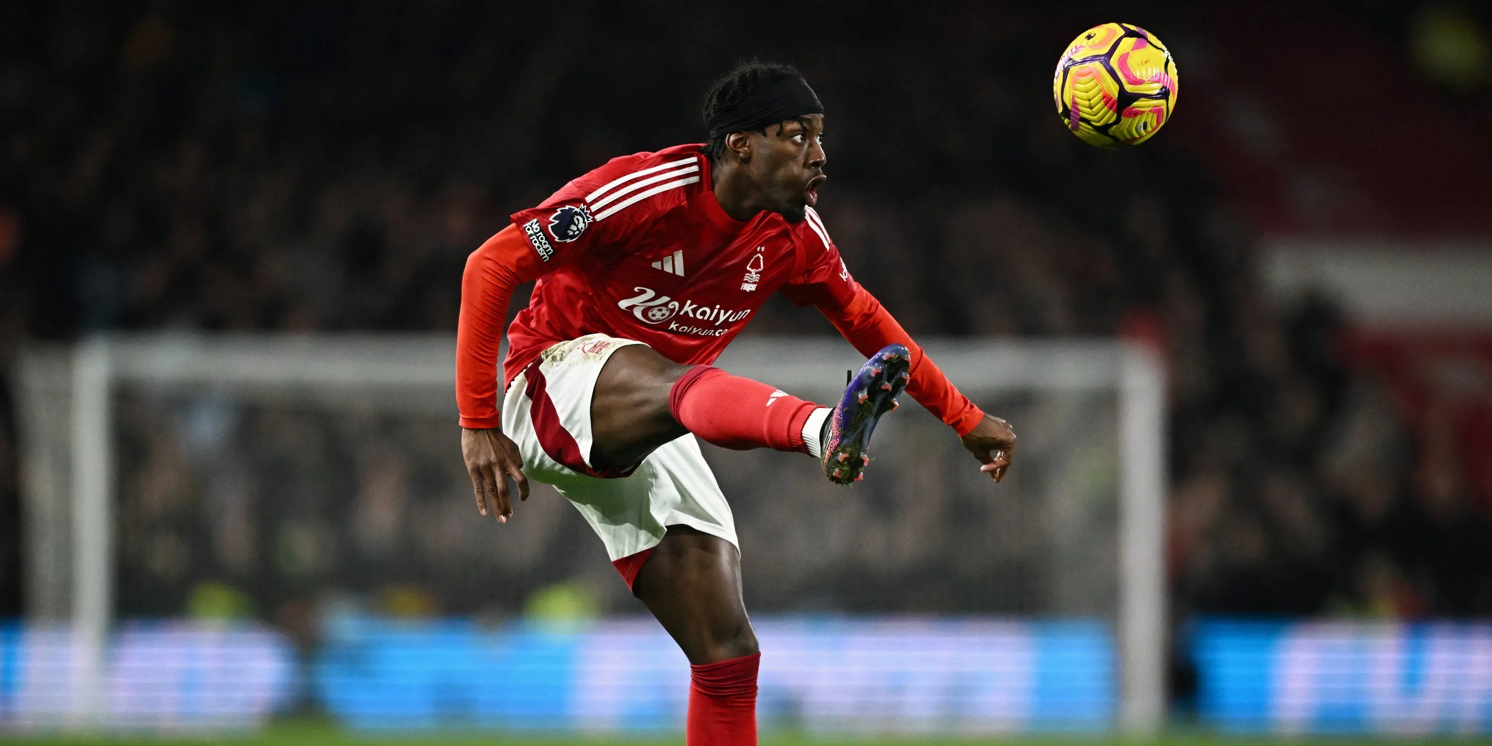 Anthony Elanga trong màu áo Nottingham Forest, cầu thủ vừa rời đội bóng
