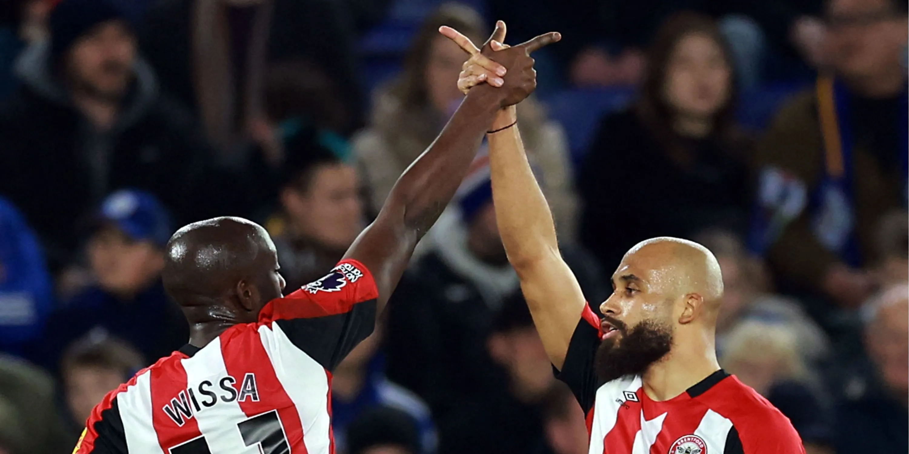 Bộ đôi tấn công Yoane Wissa và Bryan Mbeumo của Brentford