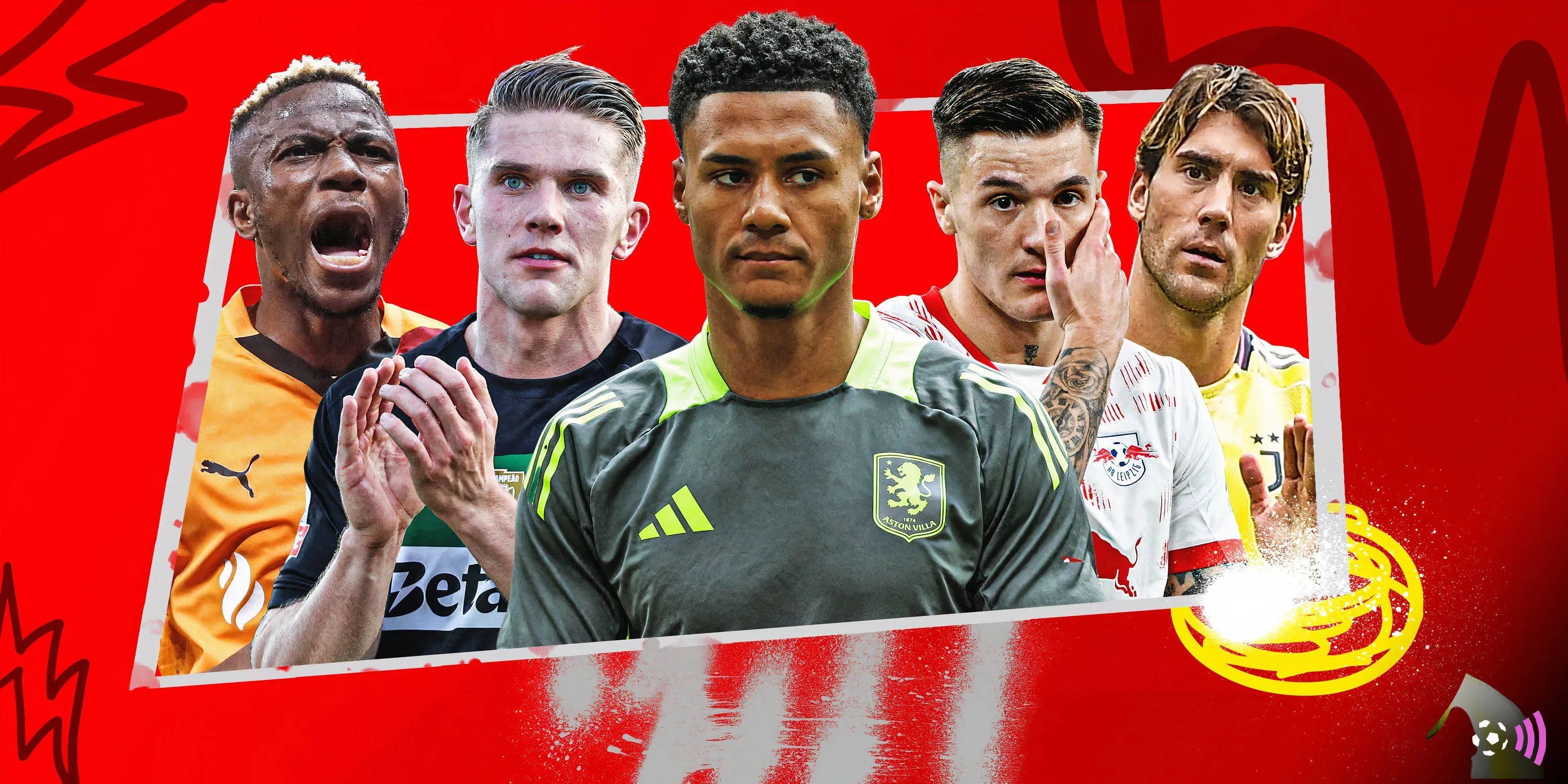 Các mục tiêu tiền đạo tiềm năng của Manchester United: Watkins, Osimhen, Gyokeres, Vlahovic