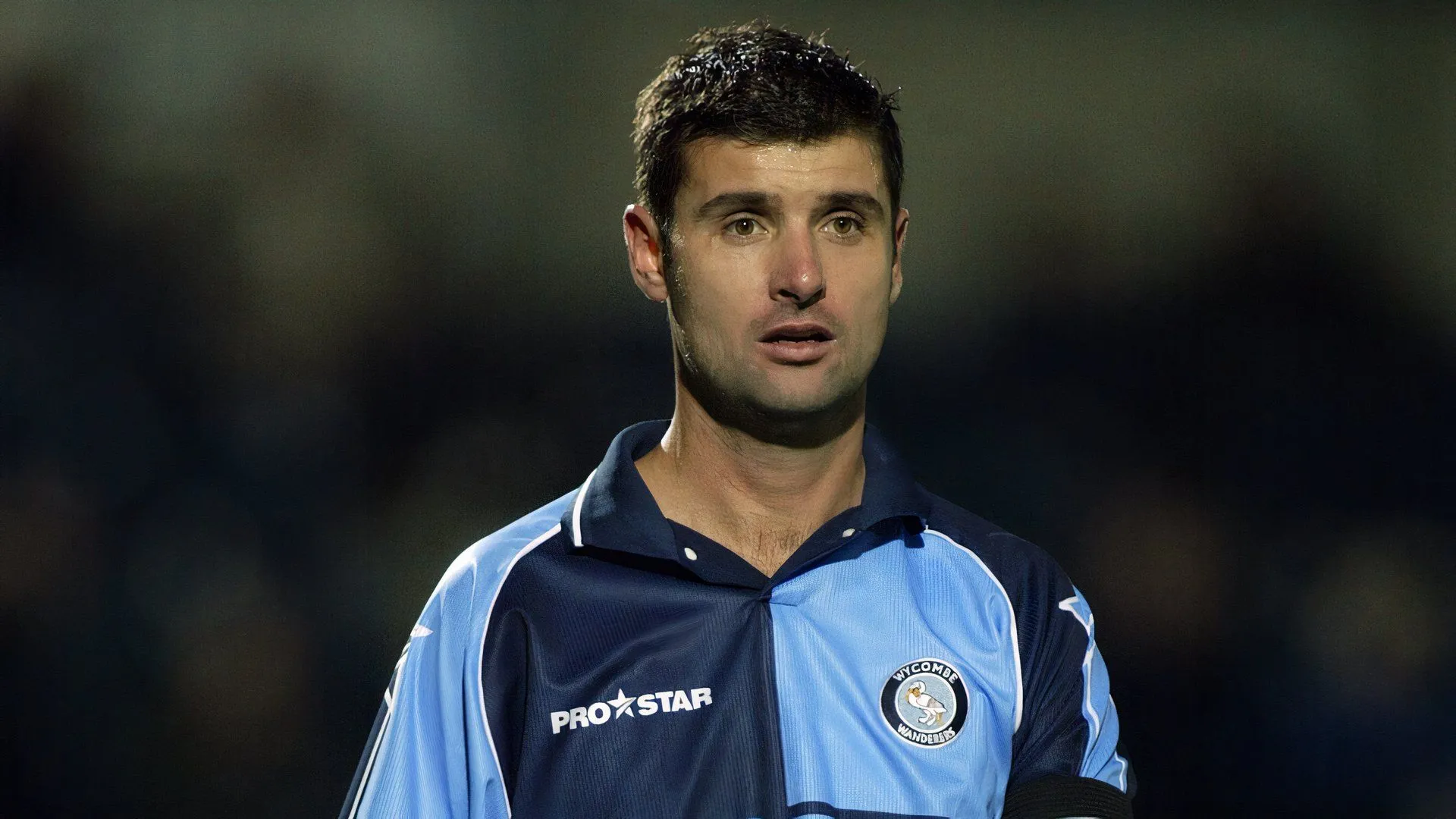 Jason Cousins playing for Wycombe Wanderers