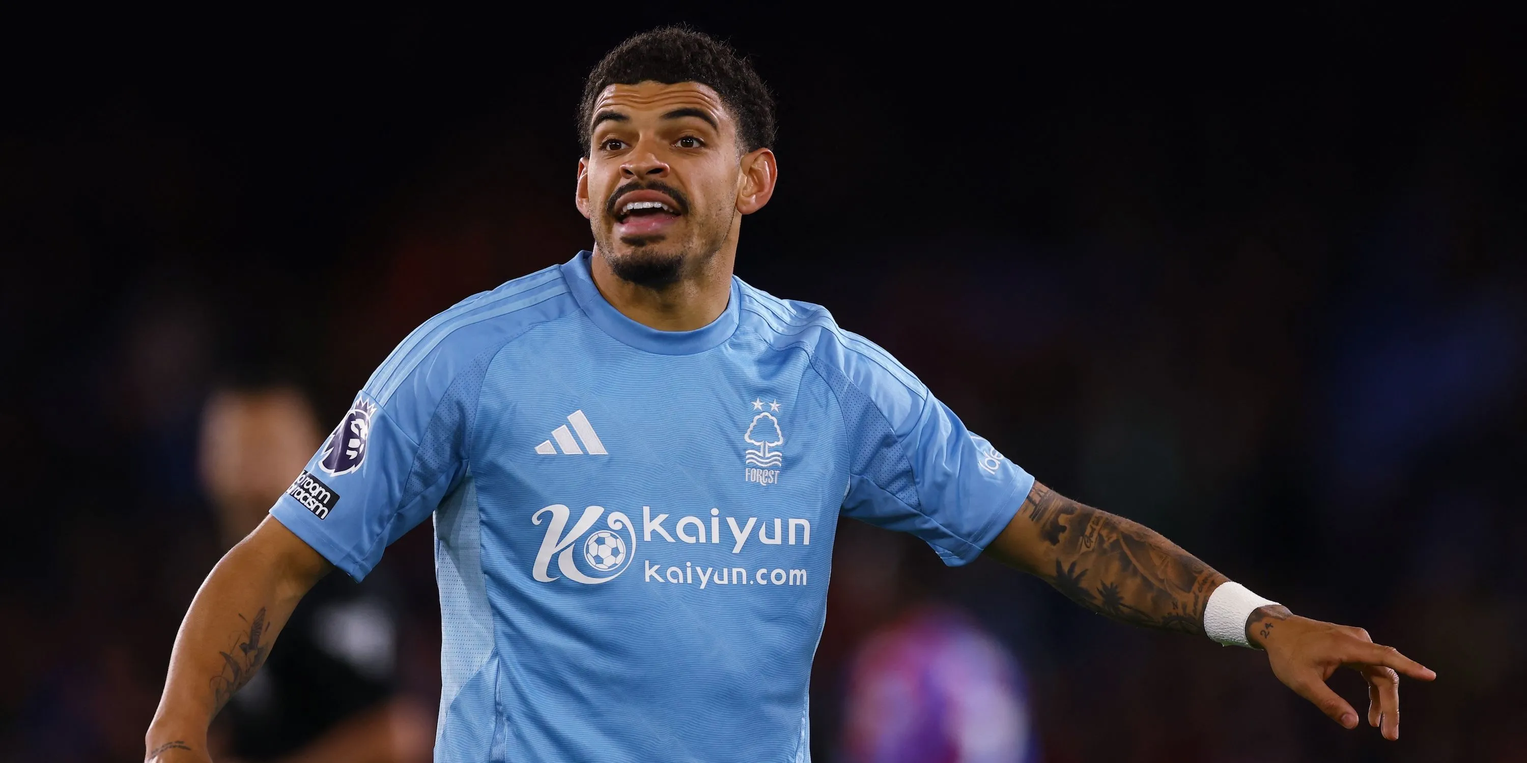 Tiền vệ Morgan Gibbs-White của Nottingham Forest trong một trận đấu tại Premier League