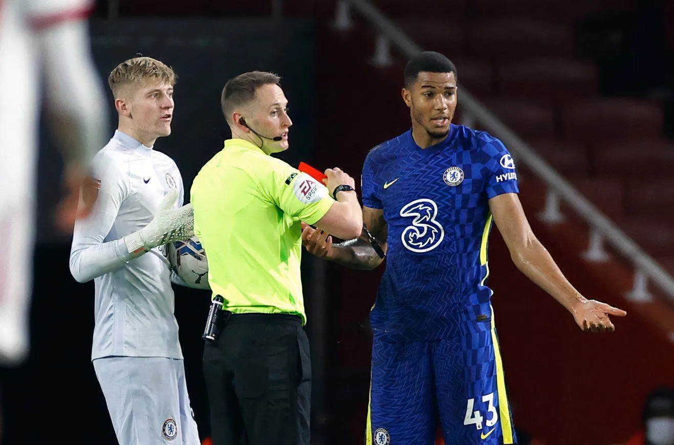 Xavier Mbuyamba trong thời gian ở Chelsea, trung vệ tiềm năng của Middlesbrough.