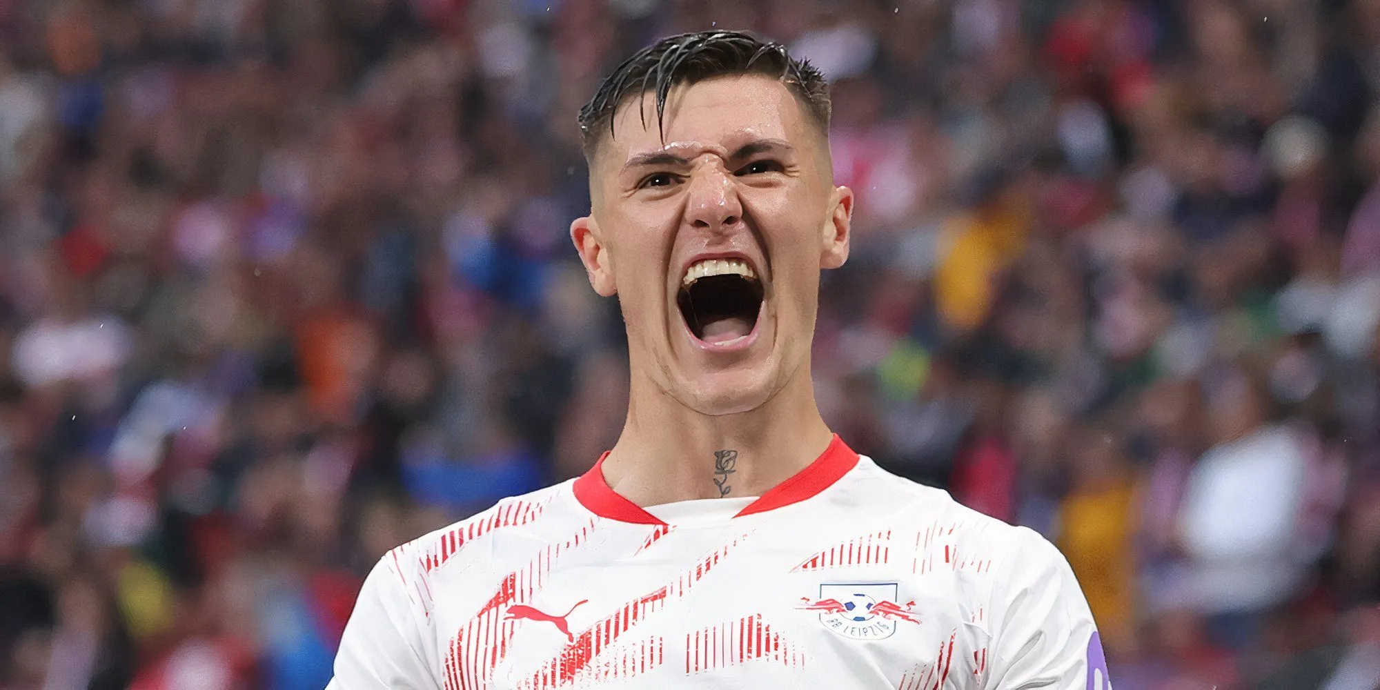 Chân dung tiền đạo Benjamin Sesko của RB Leipzig, mục tiêu chuyển nhượng của Manchester United và Newcastle United