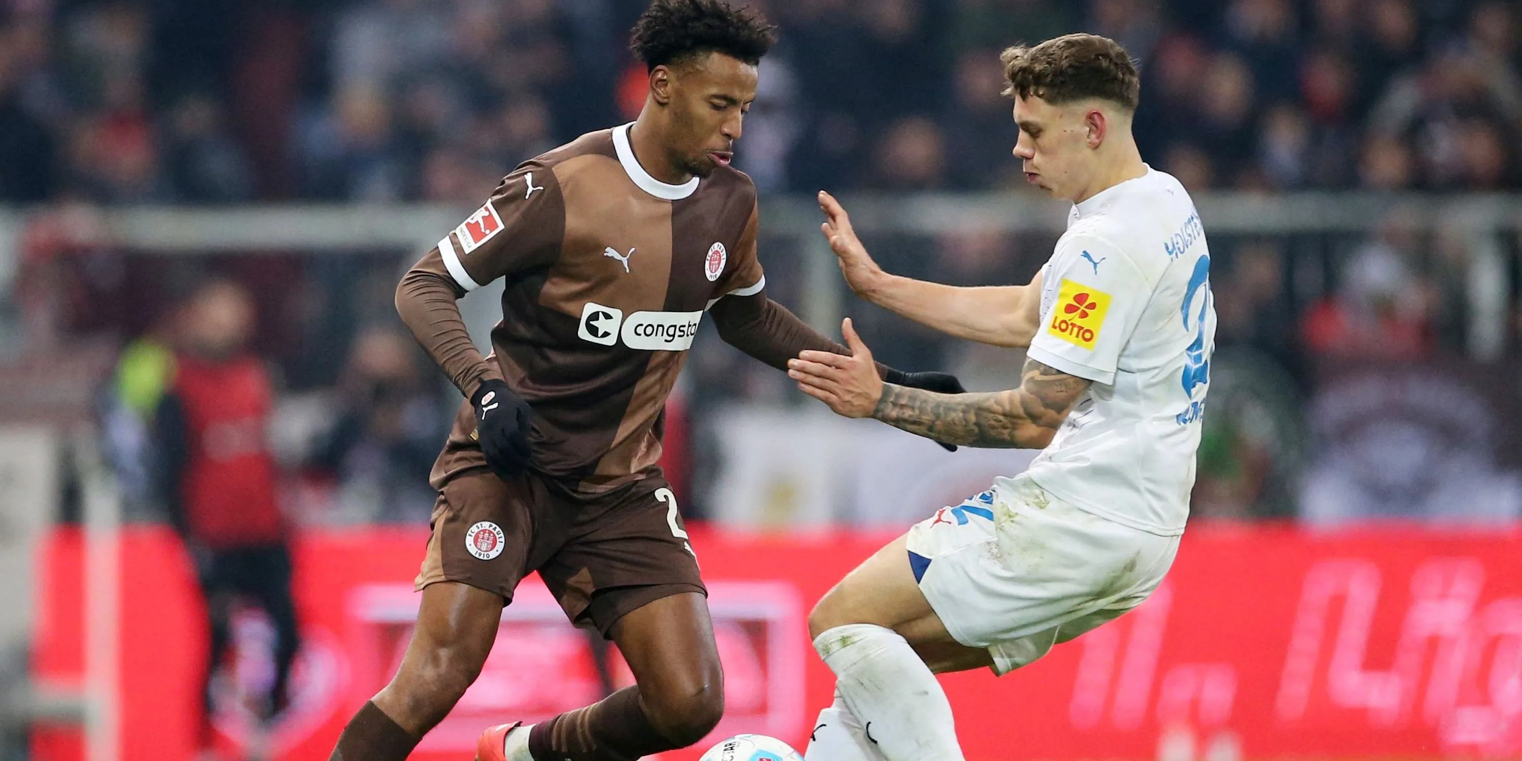 Morgan Guilavogui, mục tiêu chuyển nhượng của Southampton, trong màu áo St Pauli