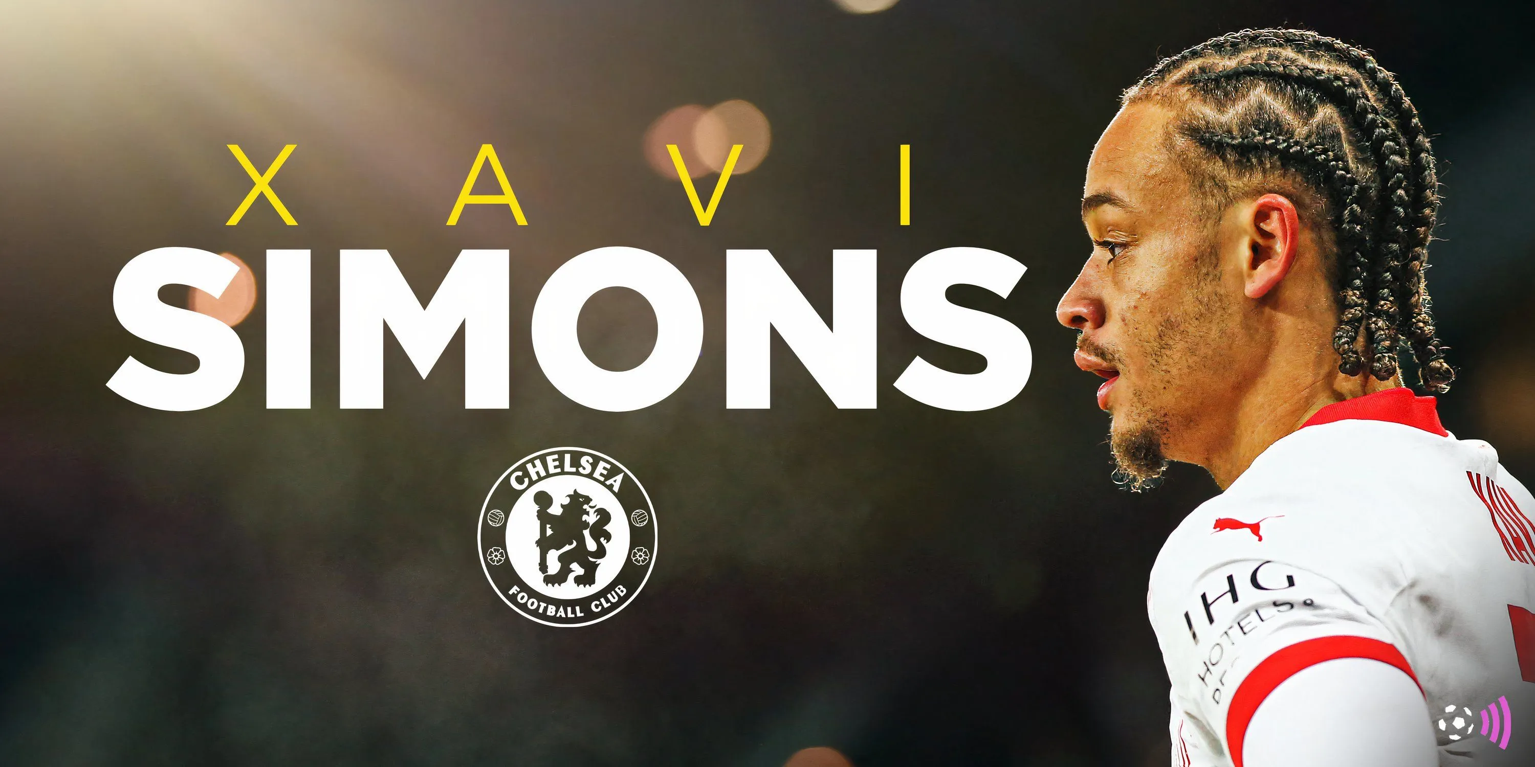 Tiền vệ tấn công Xavi Simons trong màu áo RB Leipzig, cầu thủ được liên hệ với Chelsea.